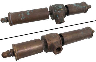 Unmarked: Unus. Double Brass Steam Whistle