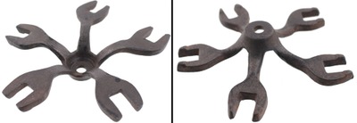 Unmarked: Unus. Six Opening Cast Iron Wrench