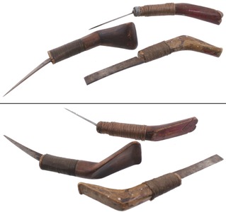 Assorted Makers: Three Native Amer. "Crooked Knives"