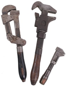 Assorted Makers: Lot Of Three Early Wrenches