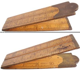 Stanley Rule & Level, No. 73 1/4: Two Foot, Four Fold Folding Rule