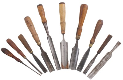 Assorted Makers: Lot Of Asst. Gougesnd Carving Tools