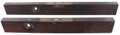 J.W. Harmon, Boston, Massachusetts: Two Early Maker Mahogany Levels