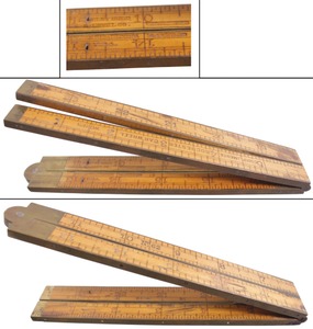 Stanley Rule & Level, No. 62: Two-Foot, Four-Fold Advertising Folding Rule