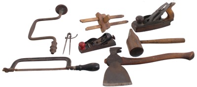 Assorted Makers: Lot Of Clean & Usabl Woodworking Tools