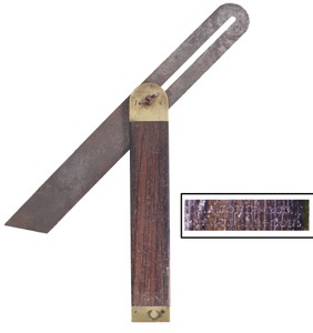S.A. Jones & Company, Hartford, Connecticut: Rosewood & Brass Bevel
