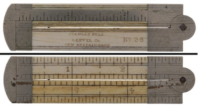 Stanley Rule & Level, No. 38: One-Foot/Six-Inch Folding Rule