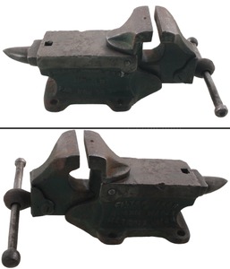Fulton Iron & Engine Works, Detroit, Michigan, No. 10: Patent Comb. Anvil & Vise