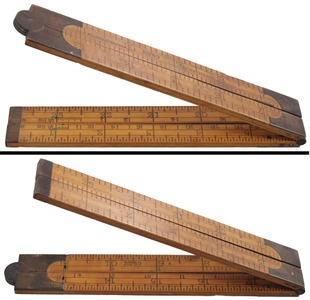 Standard Rule Company, Unionville, Connecticut, No. 59: Two Foot, Four-Fold Folding Rule