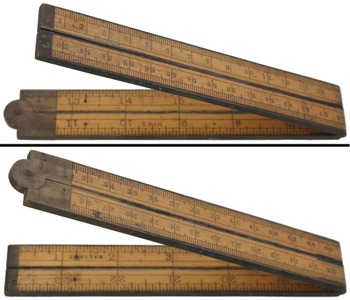 STANLEY (Unmarked), No. 62 (ME): Two-Foot/Four Fold Folding Rule