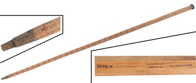 Stanley Rule & Level, No. 48 1/2: Early Hickory Log Cane Rule