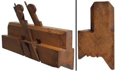 John Manners, Glasgow, Scotland: Rare Triple Iron Sash Molding Plane