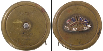 Stanley Rule & Level, No. 7366: Brass Advertising Tape Measure
