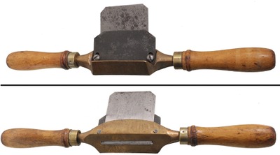 Unmarked: Cast Brass Body Cooper's Spoke Shave