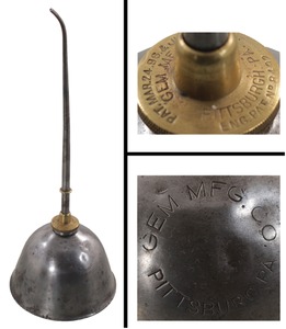Gem Manufacturing Company, Pittsburgh, Pennsylvania: Mc Ginty's Patent Oil Can