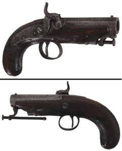 H. Allport, Cork, Ireland: Early Percussion Cap Antique Firearm