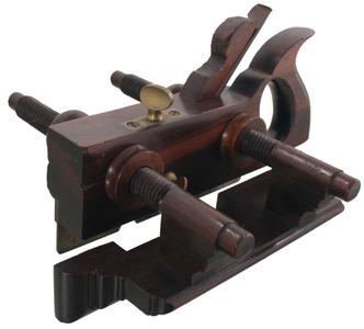 W.F. Dominick, Chicago, Illinois, No. 104: Handled Rosewood Plow Plane