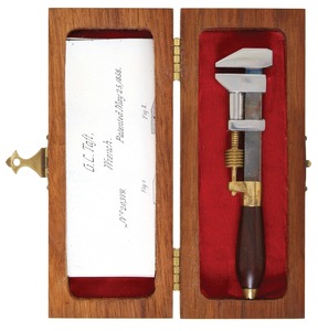 Hilary Klein, Granville, Iowa: Model Of G.C. Taft's Patent Nut Wrench