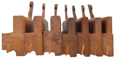 James Howarth, Broom Spring Works, Sheffield, England: Stepped Set Of Seven Bead Molding Plane