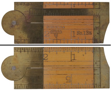 Stanley Rule & Level Co., New Britain, Connecticut, No. 13 1/2: 6 Inch, Two Fold Folding Rule