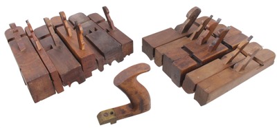 Multiform Molding Plane Company, Charlestown, Massachusetts: Lot Of 12 Clean Inte Hdld. Molding Planes
