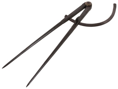 Unmarked: Pair Of Early Hand Forged Dividers