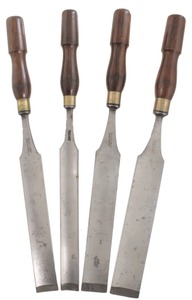 I. & H. Sorby, Sheffield, England: Stepped Set Of Four Pattern Mkrs. Gouges
