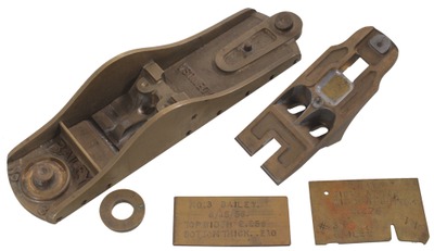 Stanley Tools: Orig. Bronze Pattern For #3 Plane