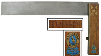 Robt. Sorby, Sheffield, England: Massive 18" Blade Try Square