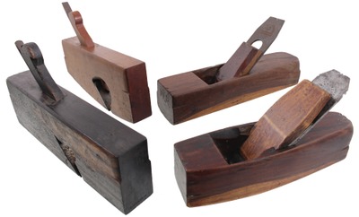 Assorted Makers: Four Exotic Wood Shipwright's Planes