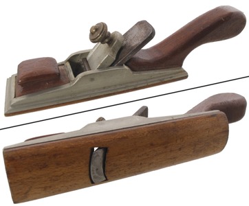 Unmarked: German Silver & Mahogany Tail Hdl.