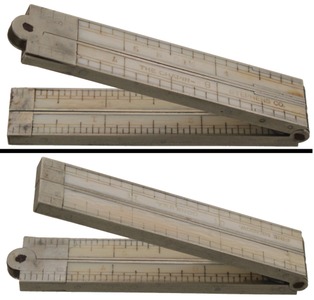 Chapin-Stephens Company, Pine Meadow, Connecticut, No. 91 1/2: One-Foot, Four-Fold Folding Rule