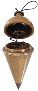 Keuffel & Esser Company, New York, New York, No. 6487: Internal Reel Plumb Bob