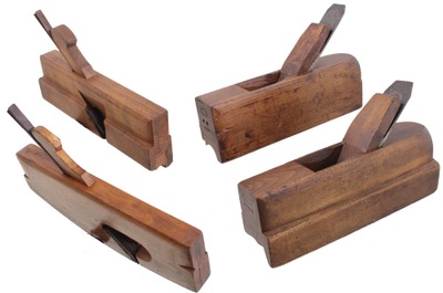 Assorted Makers: Four Shipwrights' Woodworking Planes