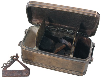 Unmarked: Early Cast Bronze Fire Starting Kit