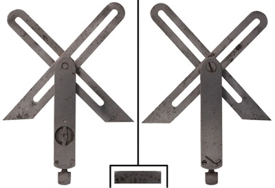 St. Johnsbury Tool Company, St. Johnsbury, Vermont: Rare Six-Inch Dual Blade Steel Bevel
