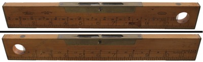 Edward Preston & Sons, Birmingham, England: Extra Clean Combinat B'wood Rule & Level