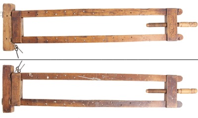 Unmarked: Early 19th C. Carved Wooden Clamp