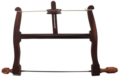 Unmarked: Showy Mahogany & Boxwood Turning Saw