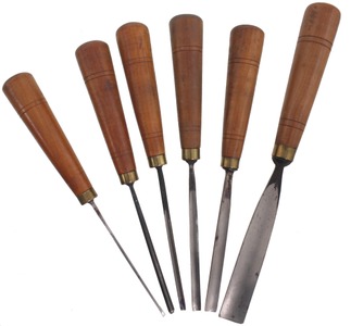 Buck Brothers, Millbury, Massachusetts: Set Of Six Extra Clean Carving Tools