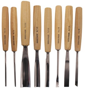 Pfeil Swiss Made, Langenthal, Switzerland: Lot Of Eight Extra Clean Carving Tool