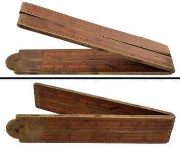 A. Stanley & Company, New Britain, Connecticut, No. 72 1/2: Early Two-Foot, 4-Fo Folding Rule