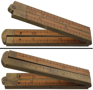 Stanley Rule & Level, No. 3: One-Foot/Four-Fold Folding Rule