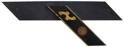 William Marples & Sons, Sheffield, England: Ebony & Brass Mitre Try Square