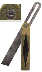 James Howarth, Sheffield, England: Ebony & Brass Bevel