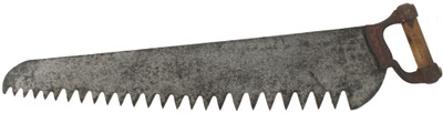 C.A. Hills, Chicago, Illinois: Early Cast Iron Hdl. Ice Saw