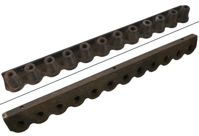 William P. Walters & Sons, Philadelphia, Pennsylvania: Early Cast Iron Bench Organizer