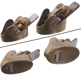 Ibex: Two Cast Brass Violin Mkrs. Planes