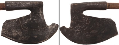 Unmarked: Early Arched Blade Hewing Axe