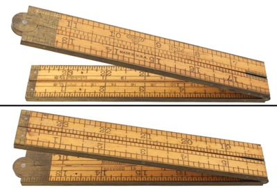 Stanley Rule & Level, No. 84: Two Foot, Four Fold Folding Rule